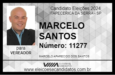 Candidato MARCELO SANTOS 2024 - ITAPECERICA DA SERRA - Eleições