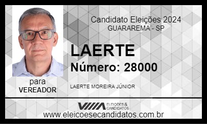 Candidato LAERTE 2024 - GUARAREMA - Eleições