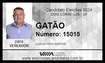 Candidato GATÃO 2024 - DOIS CÓRREGOS - Eleições