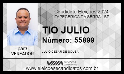 Candidato TIO JULIO 2024 - ITAPECERICA DA SERRA - Eleições