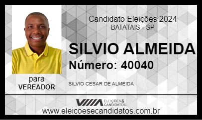 Candidato SILVIO ALMEIDA 2024 - BATATAIS - Eleições