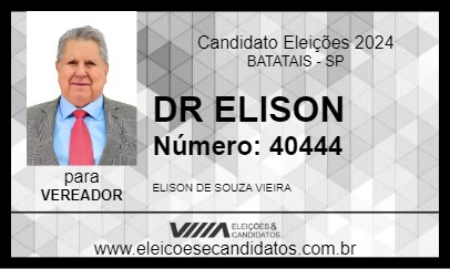 Candidato DR ELISON 2024 - BATATAIS - Eleições