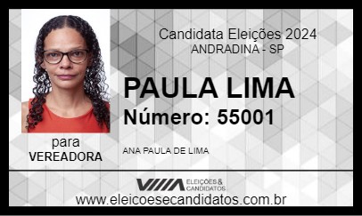 Candidato PAULA LIMA 2024 - ANDRADINA - Eleições