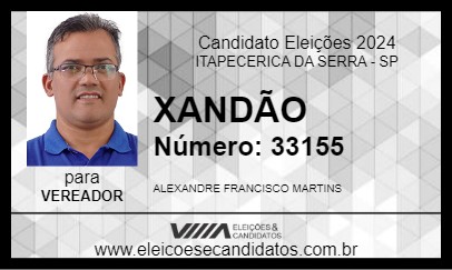 Candidato XANDÃO 2024 - ITAPECERICA DA SERRA - Eleições