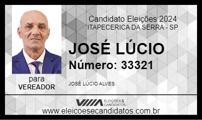 Candidato JOSÉ LÚCIO 2024 - ITAPECERICA DA SERRA - Eleições