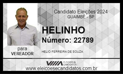 Candidato HELINHO 2024 - GUAIMBÊ - Eleições