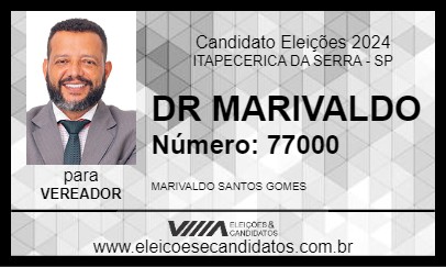 Candidato DR MARIVALDO 2024 - ITAPECERICA DA SERRA - Eleições