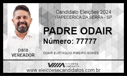 Candidato PADRE ODAIR 2024 - ITAPECERICA DA SERRA - Eleições