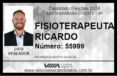 Candidato FISIOTERAPEUTA RICARDO 2024 - SANTA BÁRBARA D\OESTE - Eleições