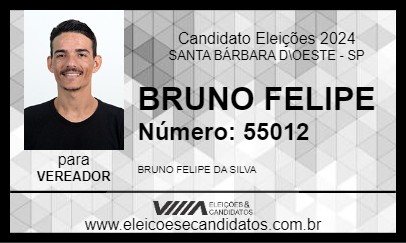 Candidato BRUNO FELIPE 2024 - SANTA BÁRBARA D\OESTE - Eleições