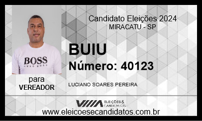 Candidato BUIU 2024 - MIRACATU - Eleições