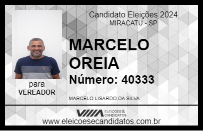 Candidato MARCELO OREIA 2024 - MIRACATU - Eleições