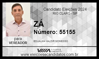 Candidato ZÁ 2024 - RIO CLARO - Eleições