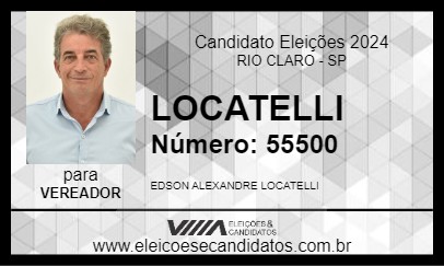 Candidato LOCATELLI 2024 - RIO CLARO - Eleições