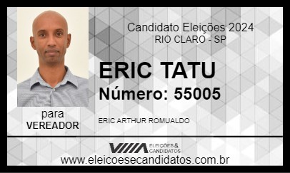 Candidato ERIC TATU 2024 - RIO CLARO - Eleições