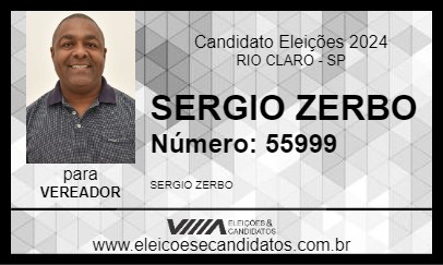 Candidato SERGIO ZERBO 2024 - RIO CLARO - Eleições