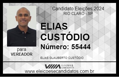 Candidato ELIAS CUSTÓDIO 2024 - RIO CLARO - Eleições