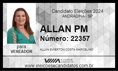 Candidato ALLAN MARCELINO 2024 - ANDRADINA - Eleições