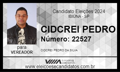 Candidato CIDCREI PEDRO 2024 - IBIÚNA - Eleições