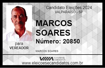 Candidato MARCOS SOARES 2024 - VALPARAÍSO - Eleições