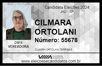 Candidato CILMARA ORTOLANI 2024 - JAÚ - Eleições