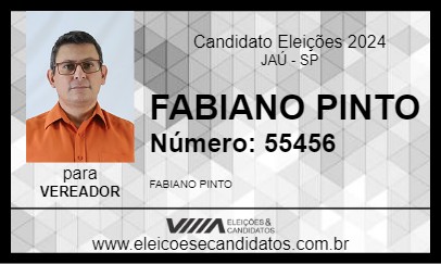 Candidato FABIANO PINTO 2024 - JAÚ - Eleições