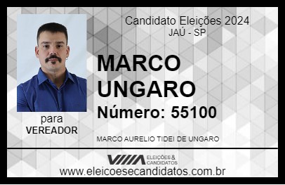 Candidato MARCO UNGARO 2024 - JAÚ - Eleições