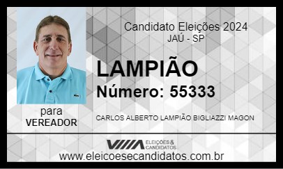 Candidato LAMPIÃO 2024 - JAÚ - Eleições