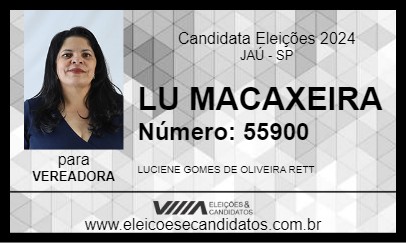 Candidato LU MACAXEIRA 2024 - JAÚ - Eleições