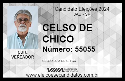 Candidato CELSO DE CHICO 2024 - JAÚ - Eleições