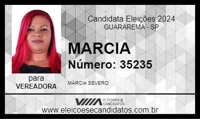 Candidato MARCIA 2024 - GUARAREMA - Eleições