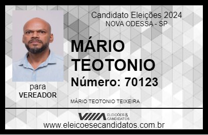 Candidato MÁRIO TEOTONIO 2024 - NOVA ODESSA - Eleições