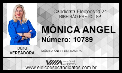 Candidato MÔNICA ANGEL 2024 - RIBEIRÃO PRETO - Eleições