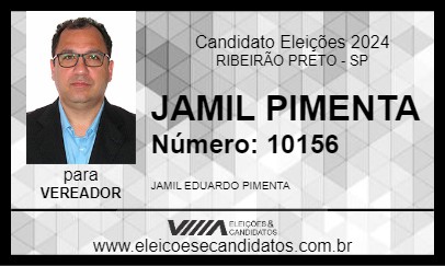 Candidato JAMIL PIMENTA 2024 - RIBEIRÃO PRETO - Eleições