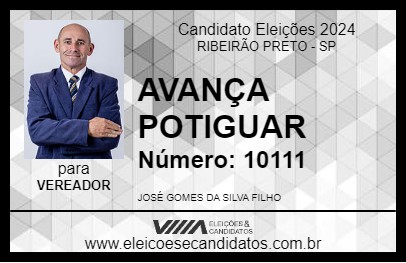 Candidato AVANÇA POTIGUAR 2024 - RIBEIRÃO PRETO - Eleições