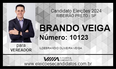 Candidato BRANDO VEIGA 2024 - RIBEIRÃO PRETO - Eleições