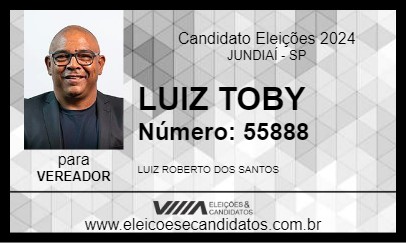 Candidato LUIZ TOBY 2024 - JUNDIAÍ - Eleições