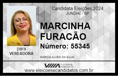 Candidato MARCINHA FURACÃO 2024 - JUNDIAÍ - Eleições