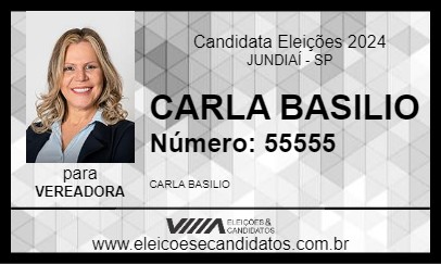 Candidato CARLA BASILIO 2024 - JUNDIAÍ - Eleições