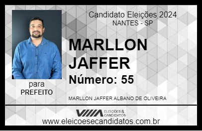 Candidato MARLLON JAFFER 2024 - NANTES - Eleições