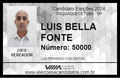 Candidato LUIS BELLA FONTE 2024 - ITAQUAQUECETUBA - Eleições