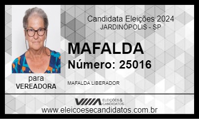 Candidato MAFALDA 2024 - JARDINÓPOLIS - Eleições