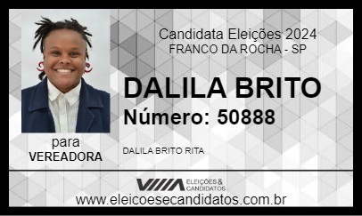 Candidato DALILA BRITO 2024 - FRANCO DA ROCHA - Eleições