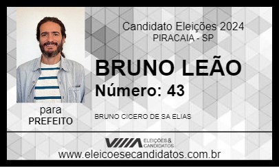 Candidato BRUNO LEÃO 2024 - PIRACAIA - Eleições