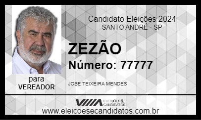 Candidato ZEZÃO 2024 - SANTO ANDRÉ - Eleições