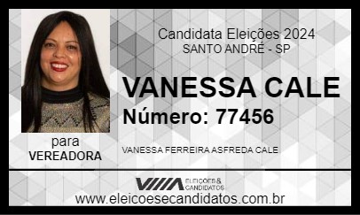 Candidato VANESSA CALE 2024 - SANTO ANDRÉ - Eleições