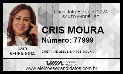 Candidato CRIS MOURA 2024 - SANTO ANDRÉ - Eleições