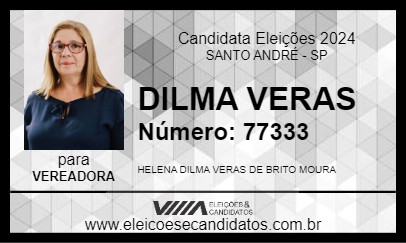 Candidato DILMA VERAS 2024 - SANTO ANDRÉ - Eleições