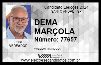 Candidato DEMA MARÇOLA 2024 - SANTO ANDRÉ - Eleições