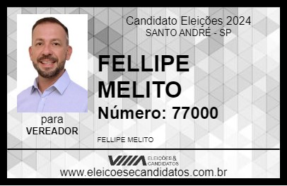 Candidato FELLIPE MELITO 2024 - SANTO ANDRÉ - Eleições